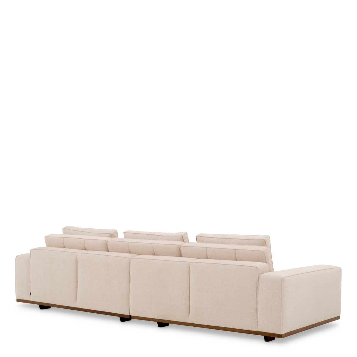 Upholstered Beige Sofa L Aurora
