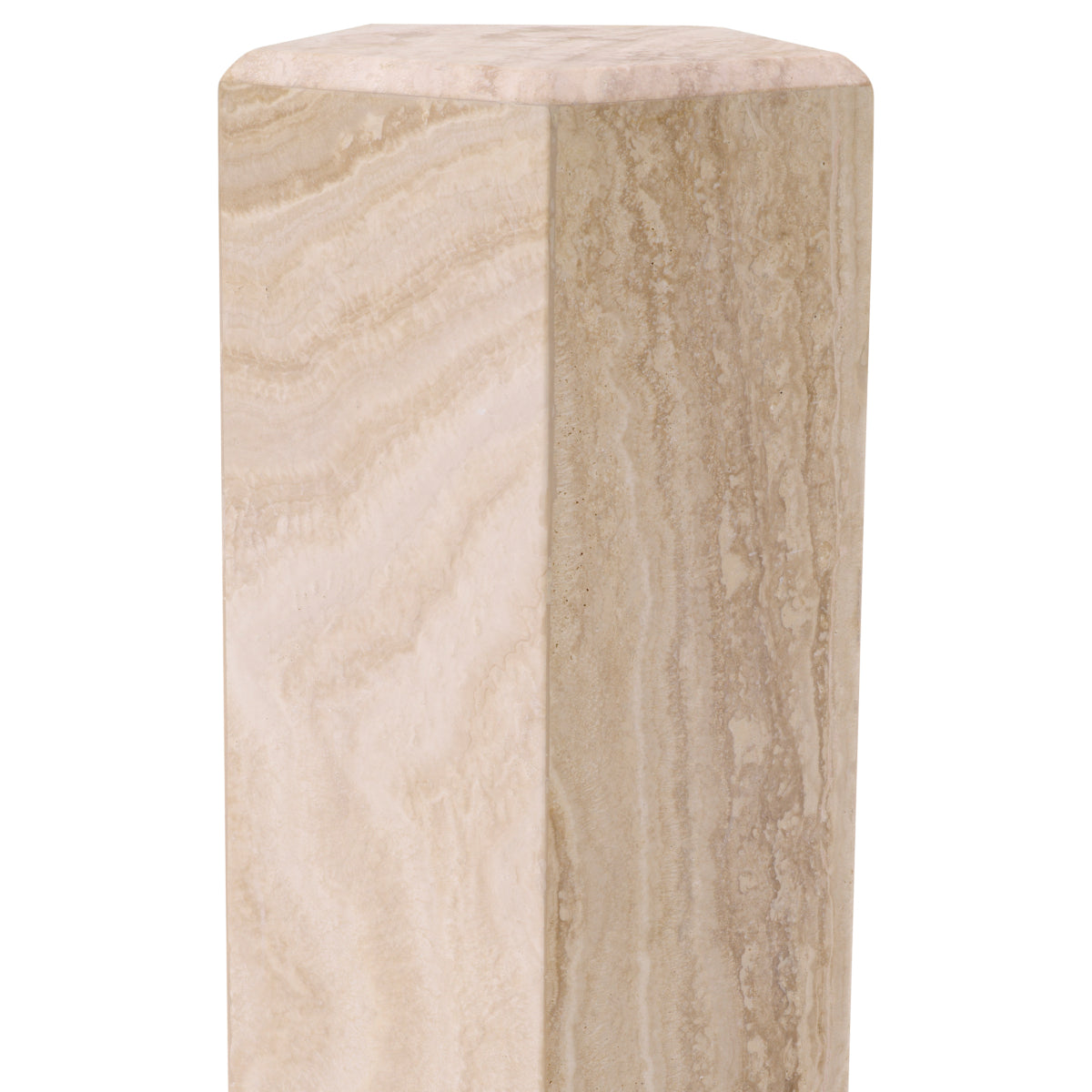 Hexagonal Travertine Column L Cuneo