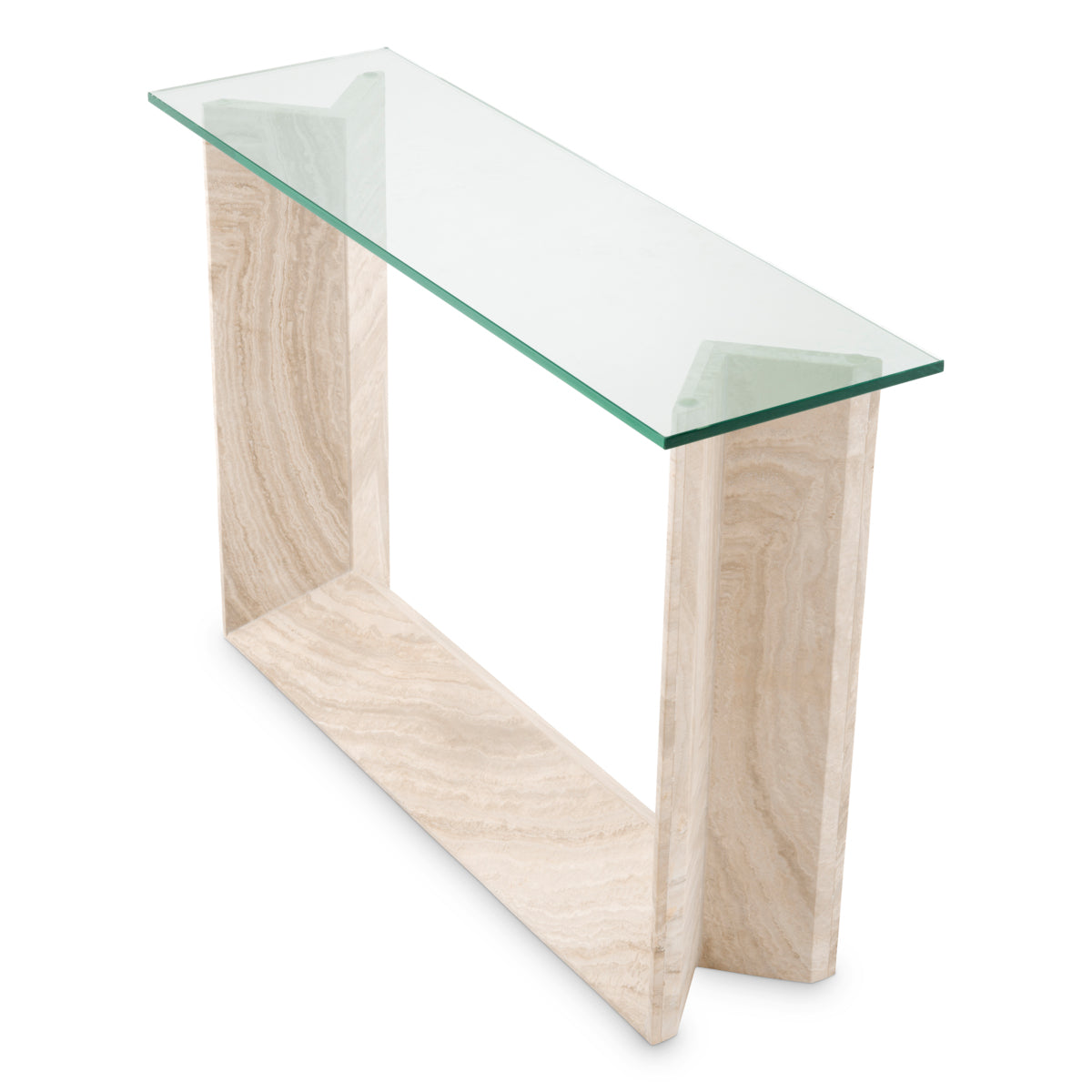 Travertine Console Table Fortuna | Eichholtzmh.com