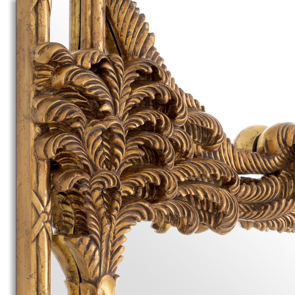 Hand-Carved Mahogany Mirror Le Royal | Eichholtzmh.com