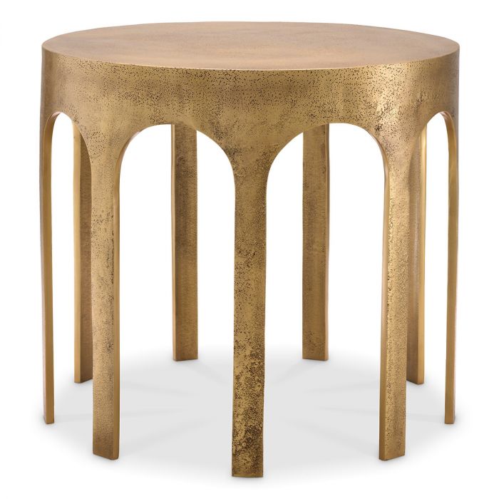 Side Table Gardini vintage brass finish