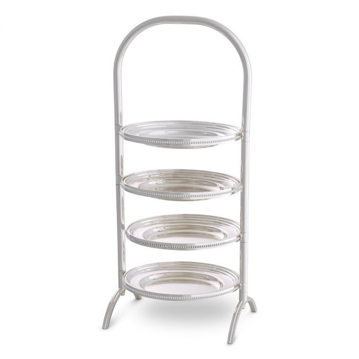 Cake standard Encore silver lacquered finish