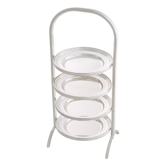 Cake standard Encore silver lacquered finish