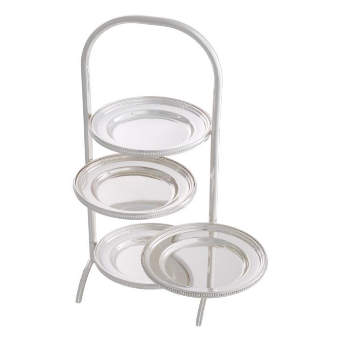 Cake standard Encore silver lacquered finish