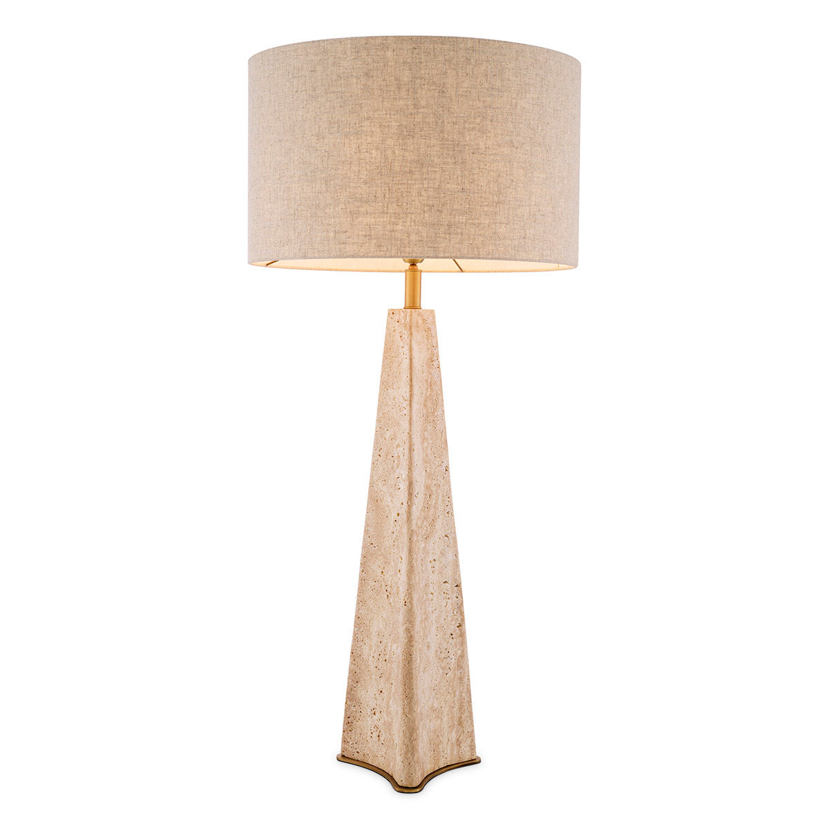 Travertine Table Lamp Benson | Eichholtzmh.com