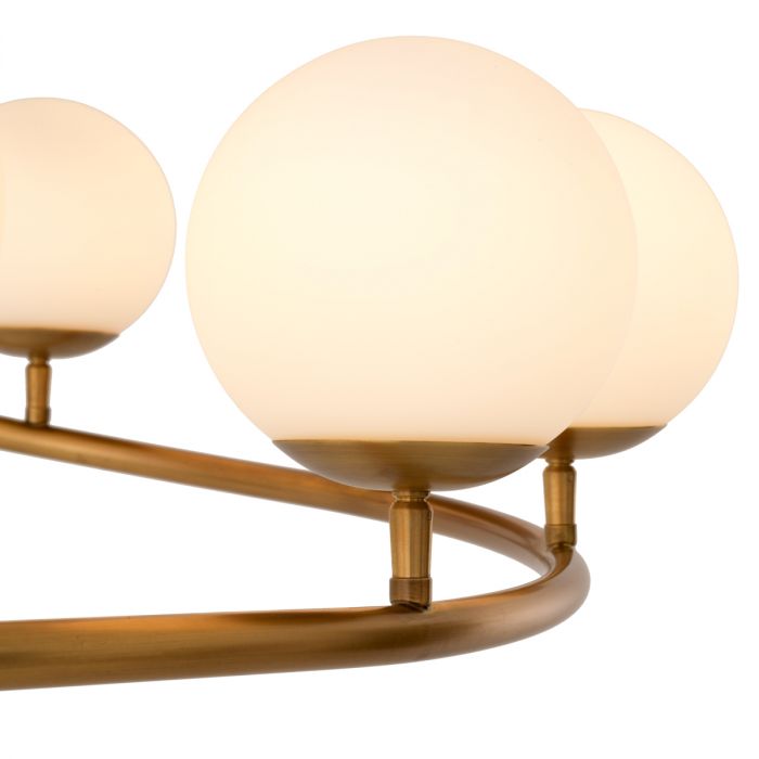 Chandelier Brissac antique brass finish