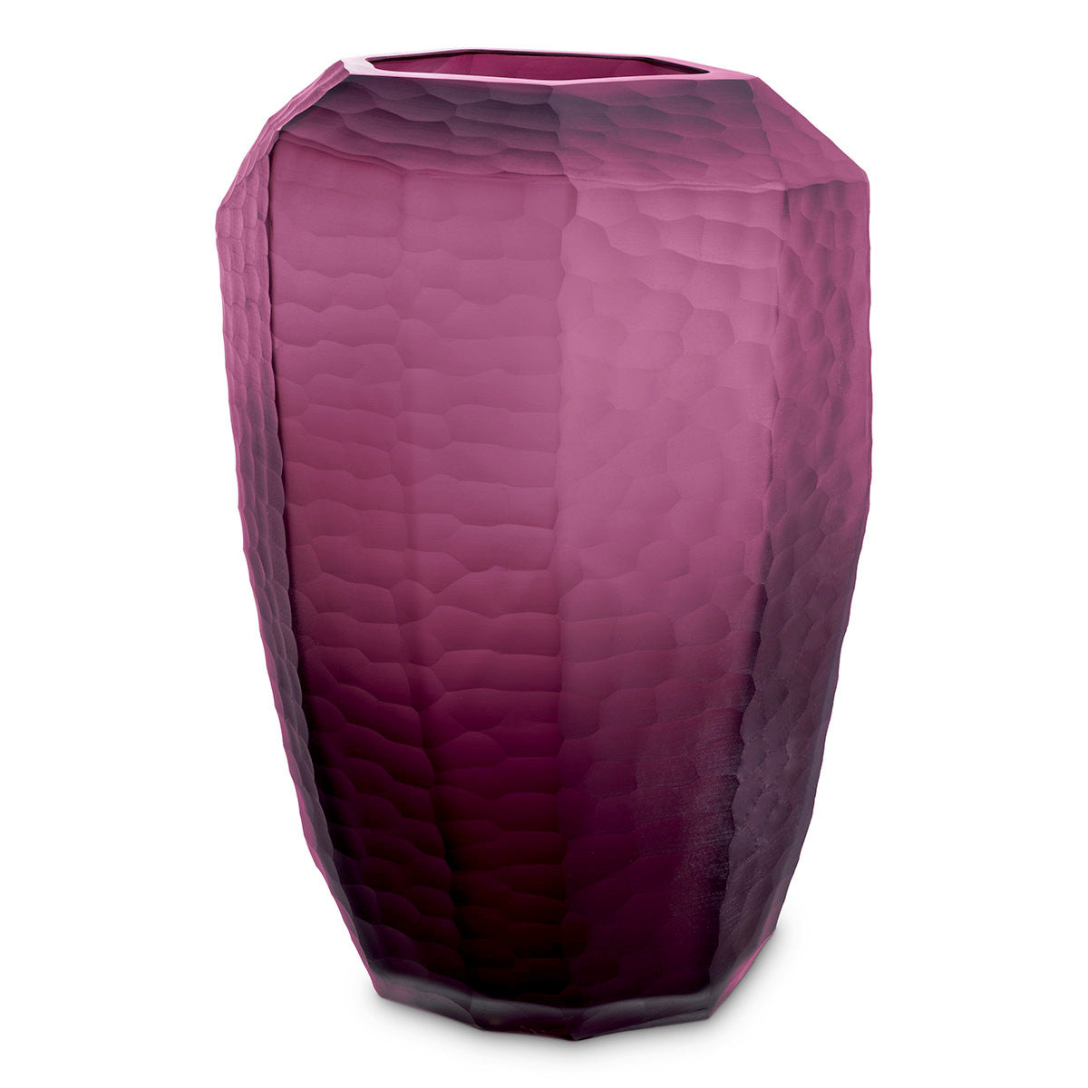 Purple Hand-Blown Glass Vase Larisa