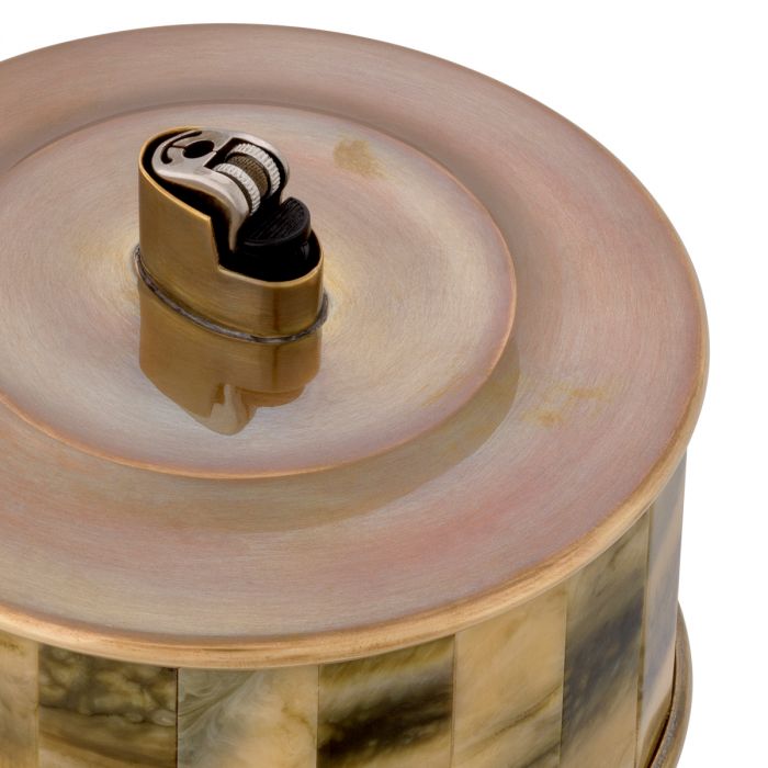 Lighter holder Bonham vintage brass finish