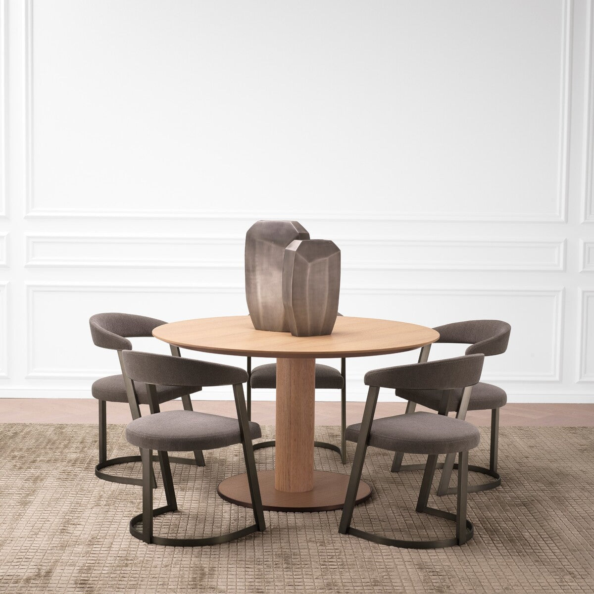 Oak Pedestal Dining Table Astro | Eichholtzmh.com