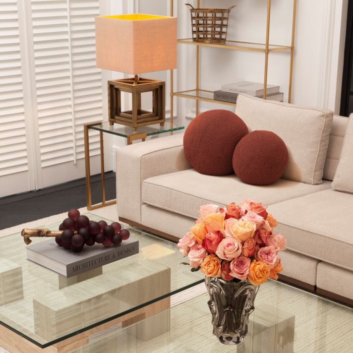 Cushion Palla S bouclé rouge