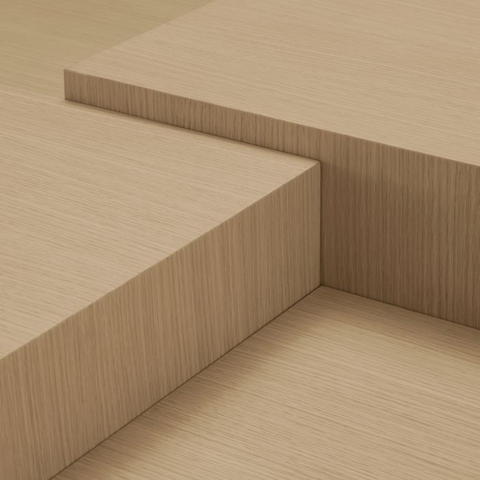 Coffee Table Nerone natural oak veneer