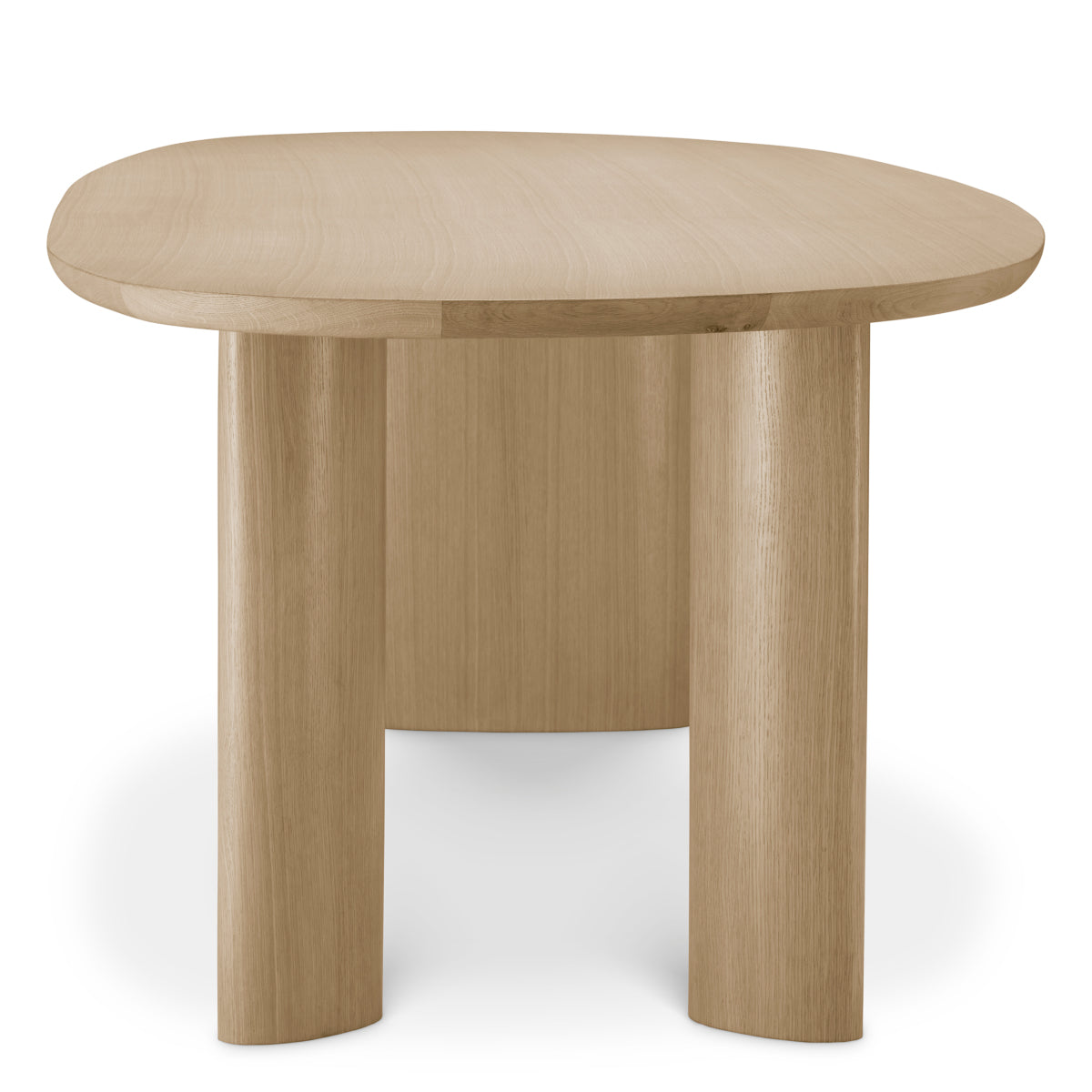 Natural Oval Wooden Dining Table Lindner