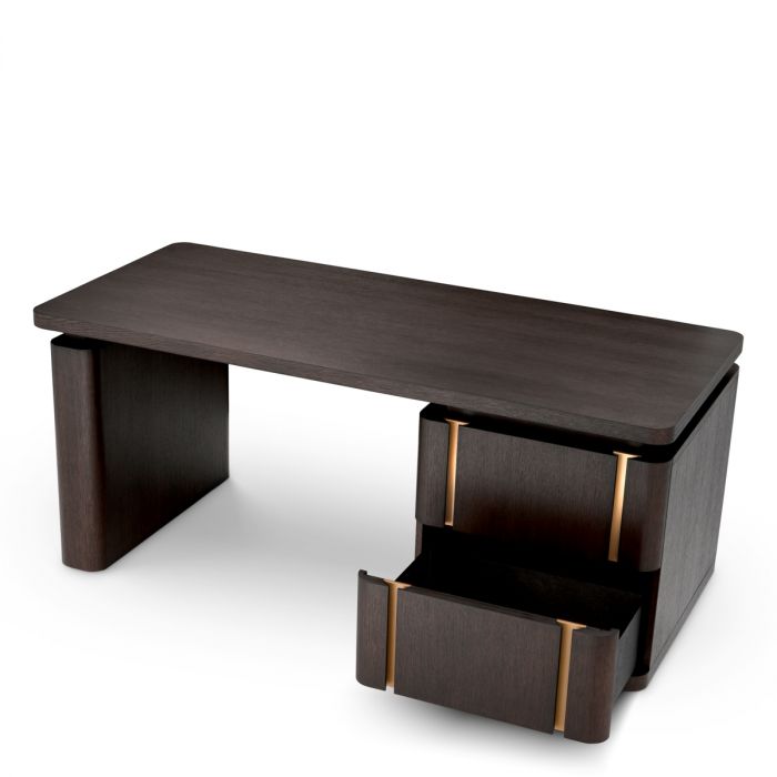 Desk Modesto mocha oak veneer