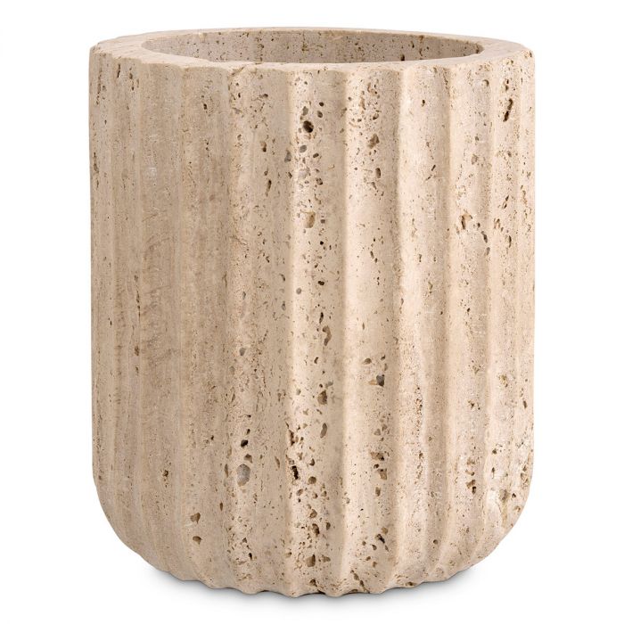 Vase Nava travertine