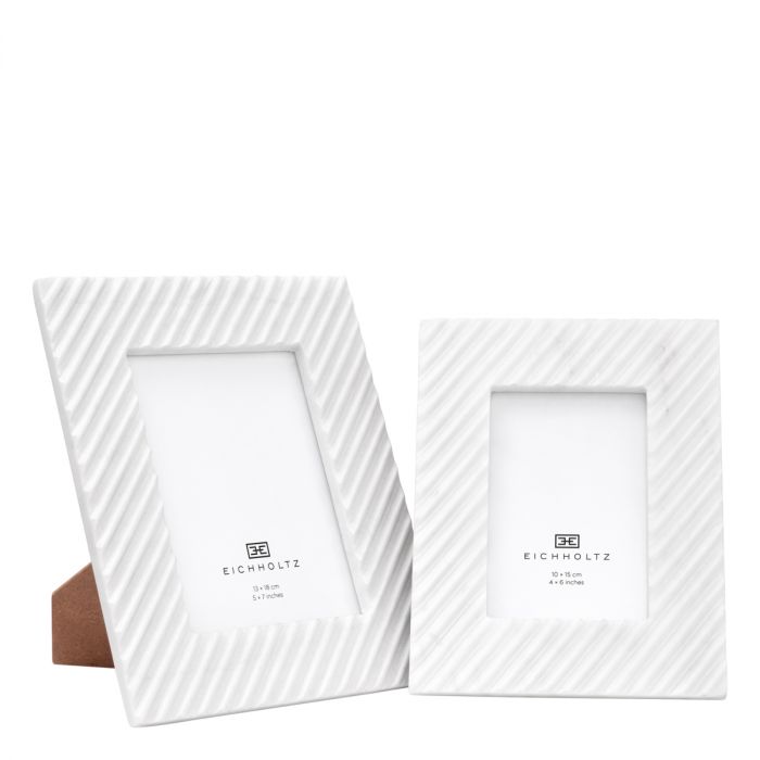 Picture frame Casale S white marble set of 4