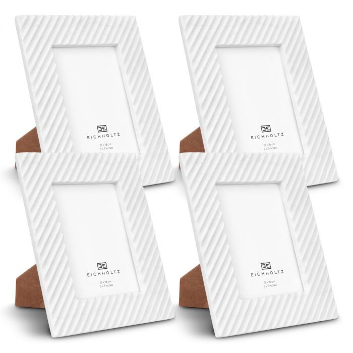 Picture frame Casale L white marble set of 4