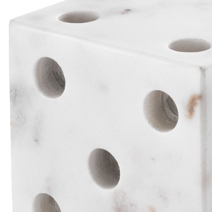 Desk Accessory Visa white marble set of 2