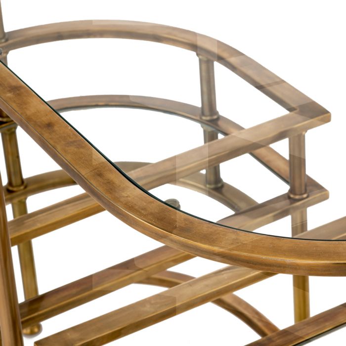 Trolley Lavalle vintage brass finish