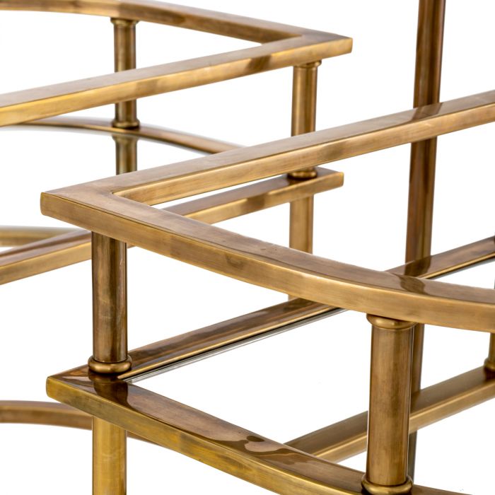 Trolley Lavalle vintage brass finish
