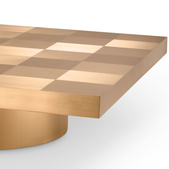 Coffee Table Laporte brushed brass finish