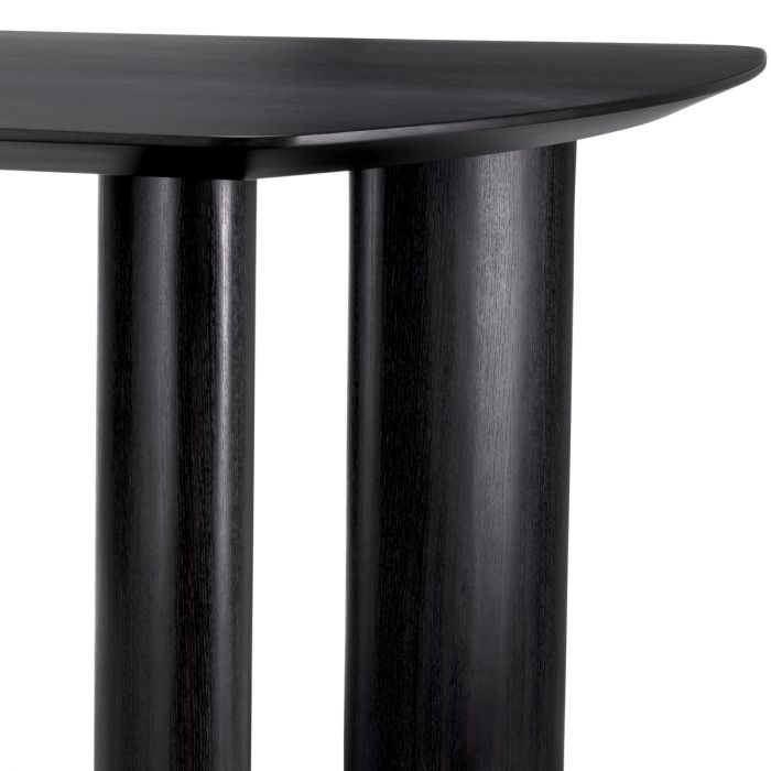 Dining Table Bergman S charcoal grey oak veneer