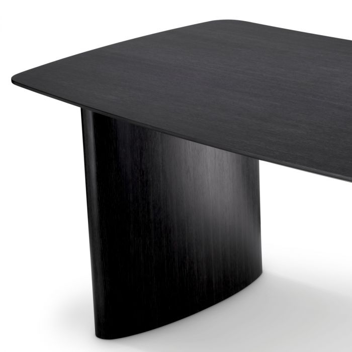 Dining Table Bergman S charcoal grey oak veneer