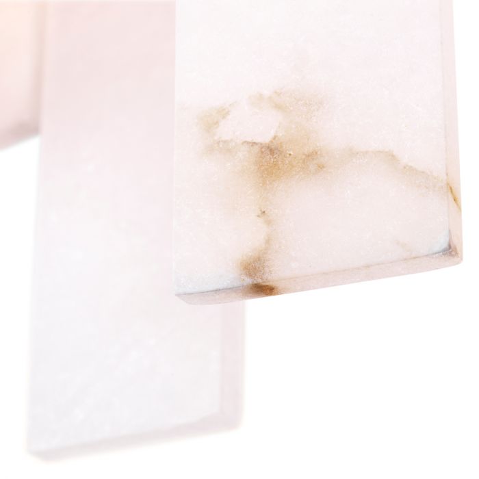 Chandelier Pizzorni antique brass finish alabaster