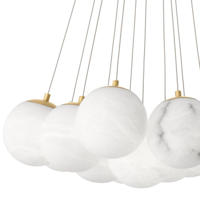 Chandelier Sphinx antique brass finish