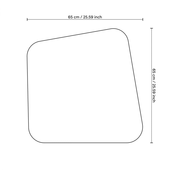 Side Table Oracle maple veneer high gloss brushed brass finish