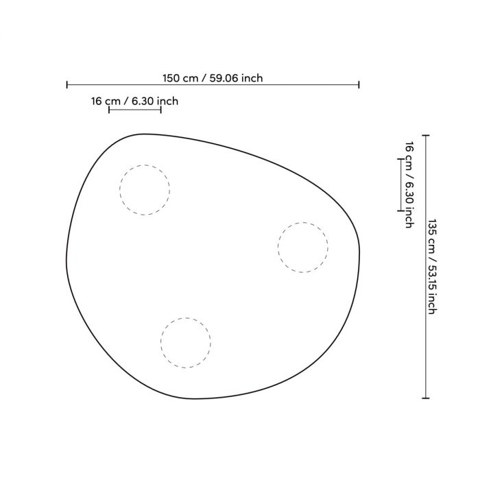 Dining Table Lombardo black veneer