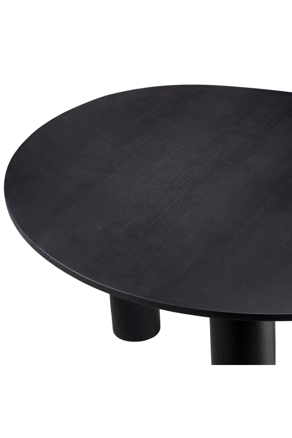 Black Oak Scandi Dining Table Lombardo