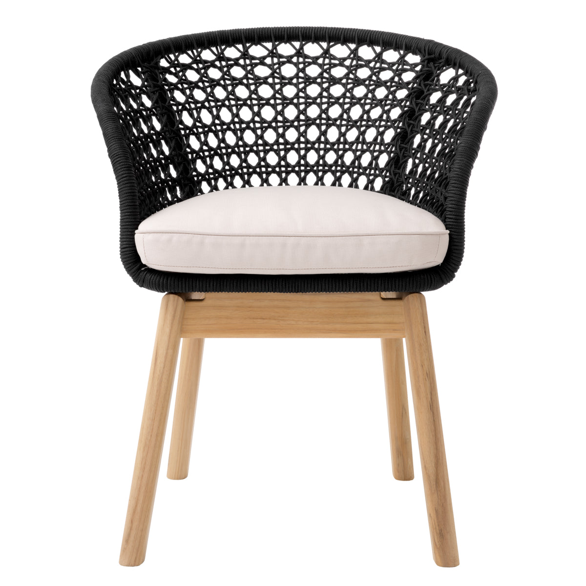 Black Modern Outdoor Dining Chair Trinity