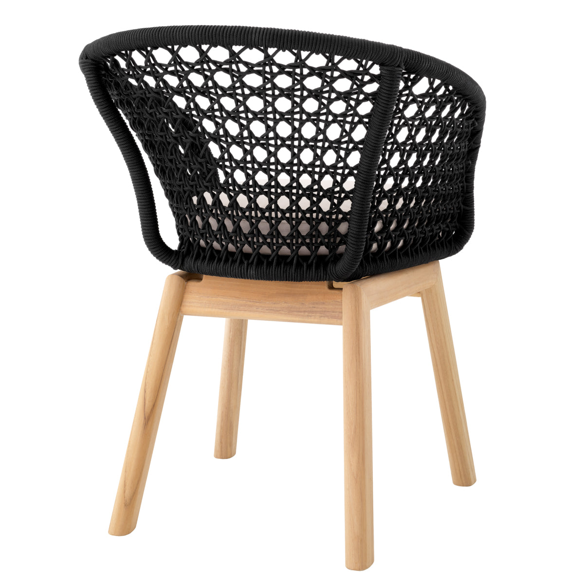 Black Modern Outdoor Dining Chair Trinity