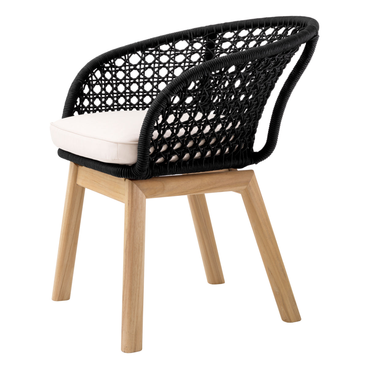 Black Modern Outdoor Dining Chair Trinity