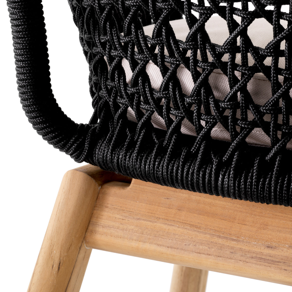 Black Modern Outdoor Dining Chair Trinity