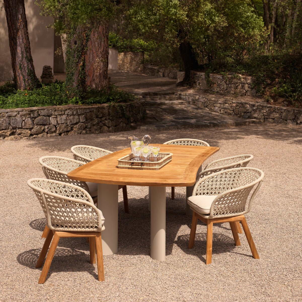 Teak Outdoor Dining Table Osario | Eichholtzmh.com