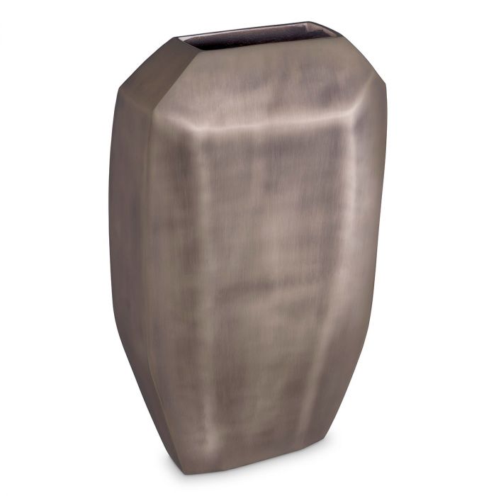 Vase Linos L matte nickel finish