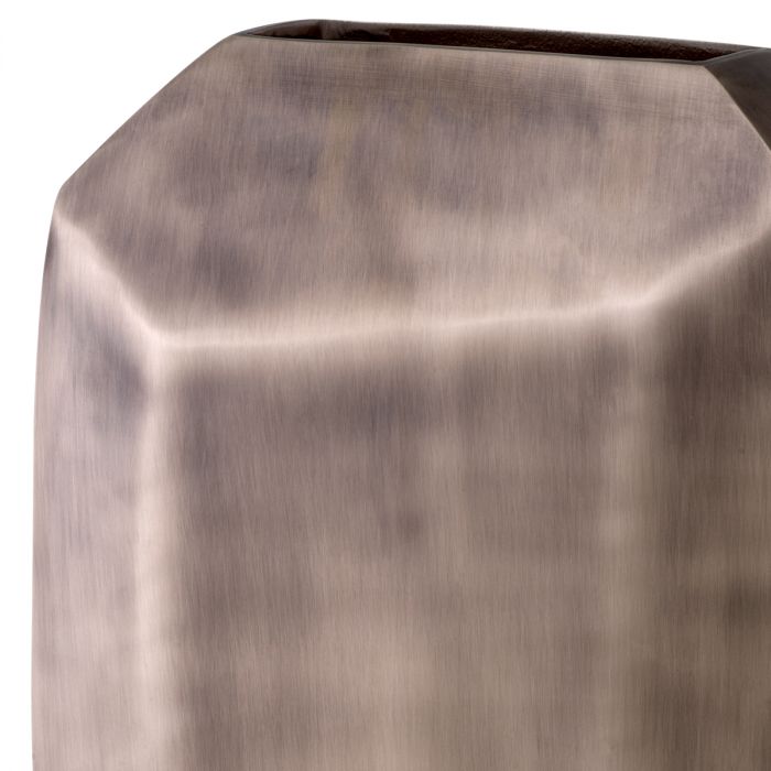 Vase Linos L matte nickel finish