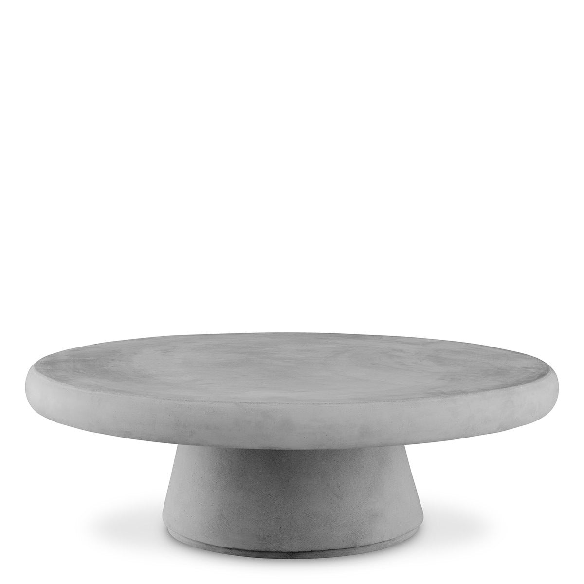 Gray Round Outdoor Coffee Table Cleon
