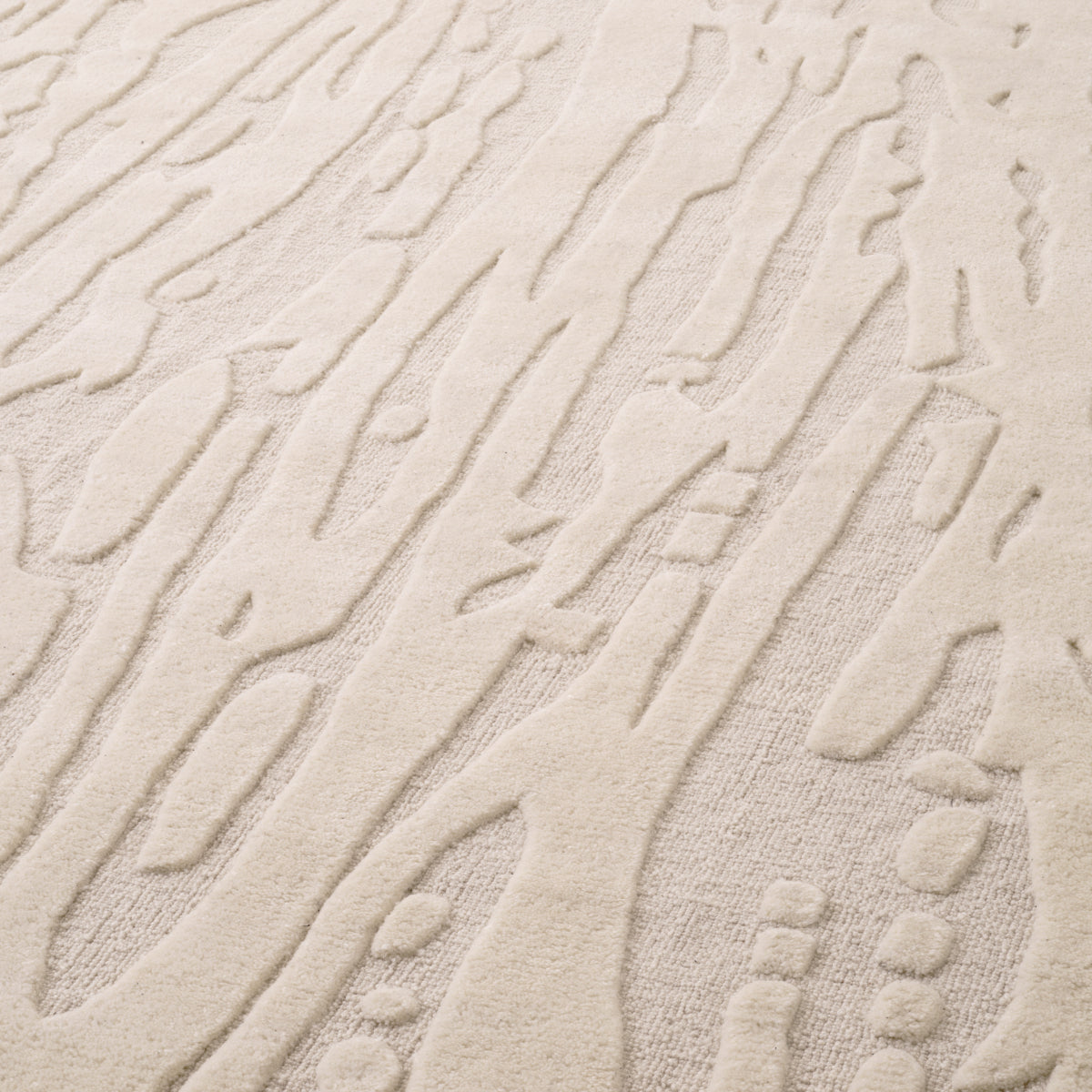 Hand-Tufted Cream Wool Carpet Zenon 10' x 13'