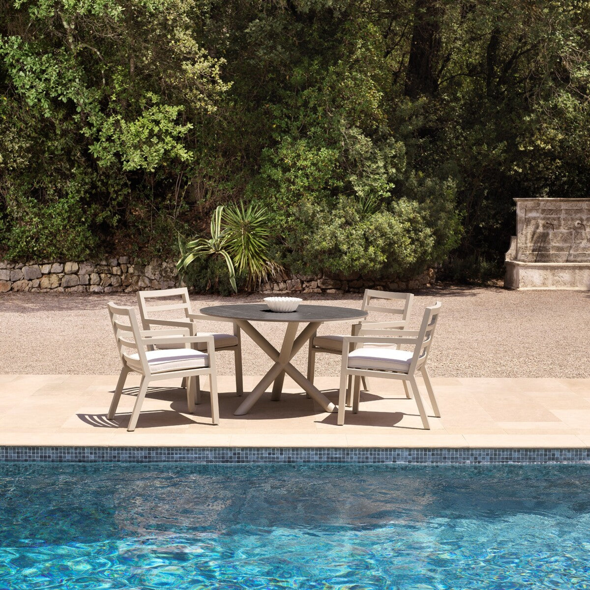 Round White Marble Bowl Jackson