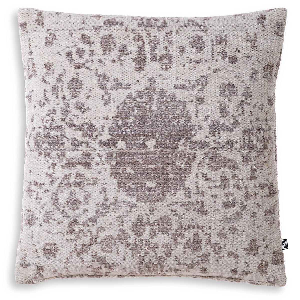 Gray Mid-Century Viscose Cushion Serene