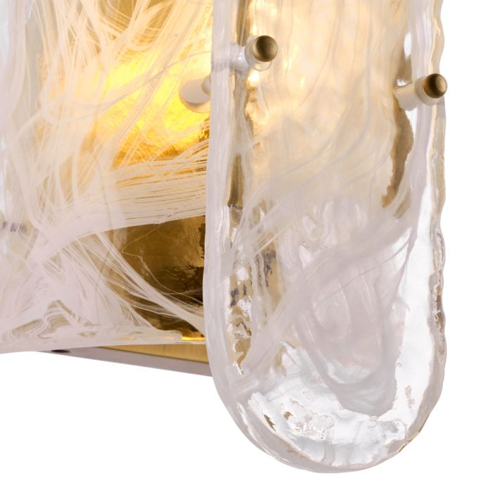 Wall Lamp Ginnis antique brass finish