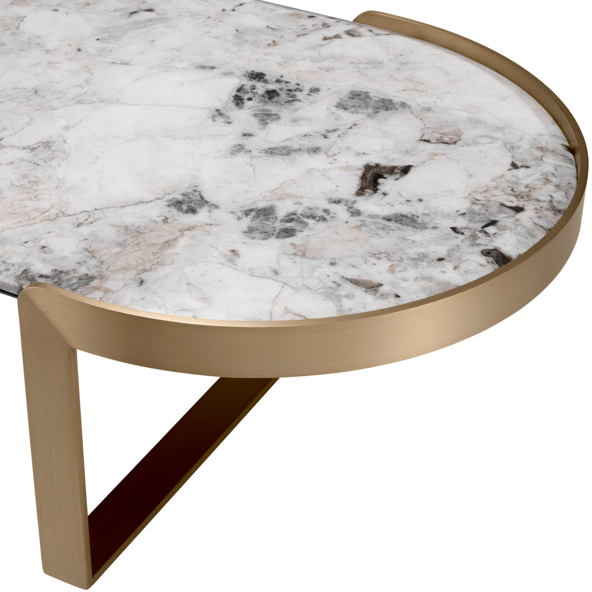 Oval Marble Coffee Table Fabio | Eichholtzmh.com