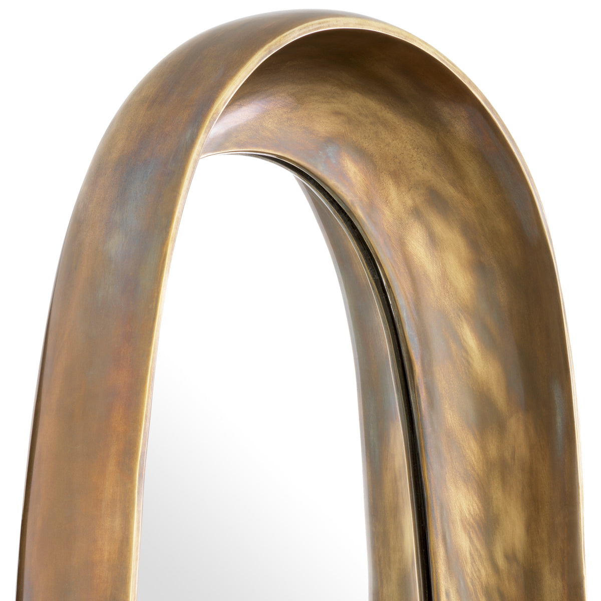 Brass Free-Form Vintage Mirror L Sandals