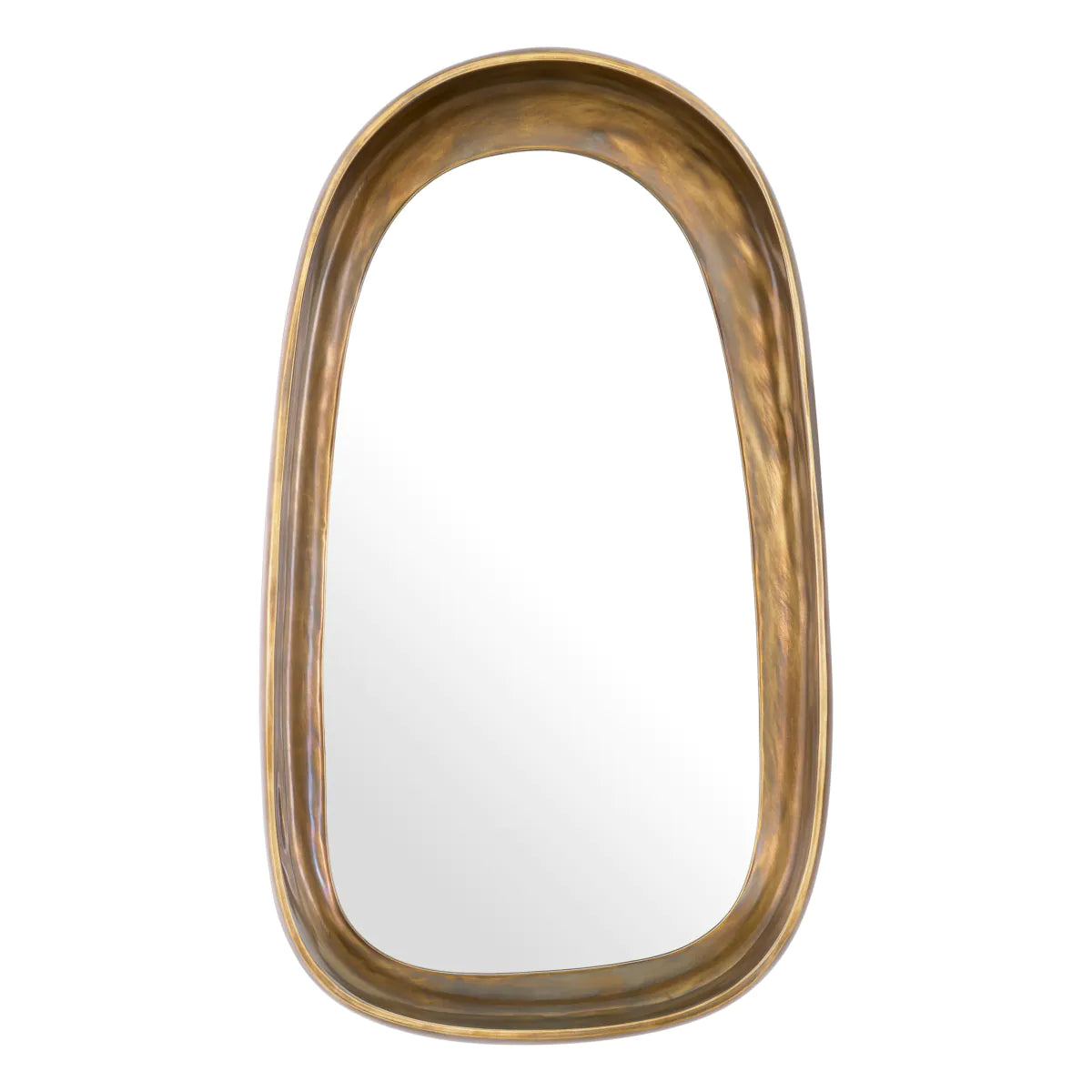 Brass Free-Form Vintage Mirror L Sandals