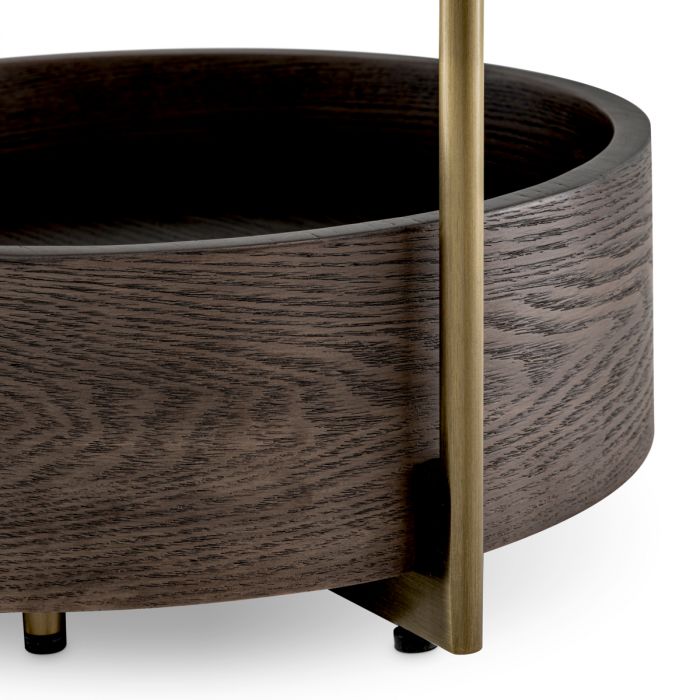 Side Table Faye brushed brass finish