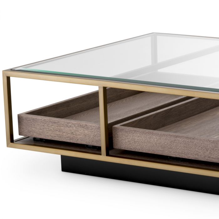 Coffee Table Roxton brushed brass finish