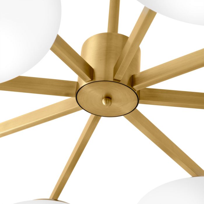 Chandelier Evergreen double antique brass finish