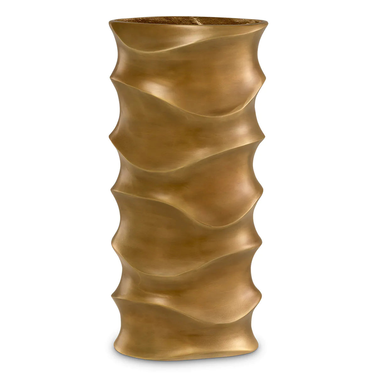 Vintage Brass Modern Metallic Vase Rapho